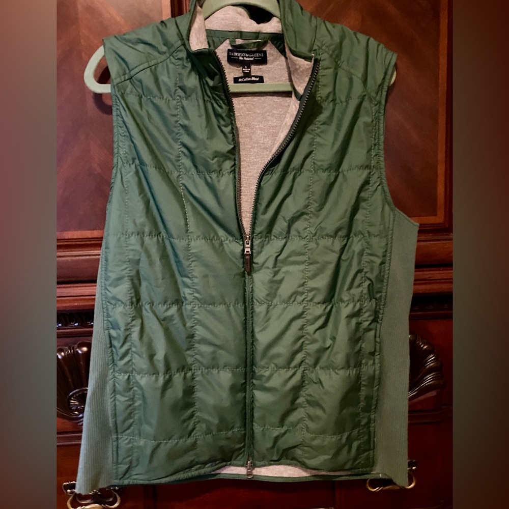 Fairway & Greene Green The Natural McCallan Blend Vest Large